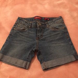 High waisted kids shorts